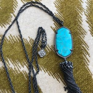 Kendra Scott Rayne necklace in gunmetal